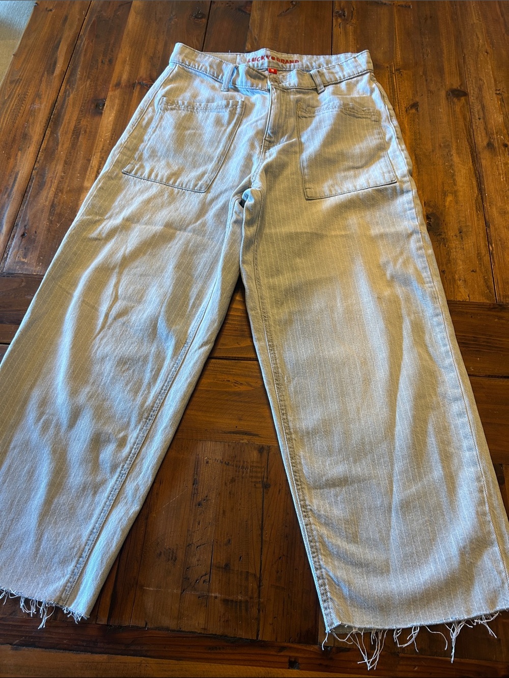 Lucky Brand Light Blue stripped ladies Denim Pants
